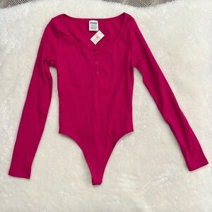 Pink VS Bodysuit Top